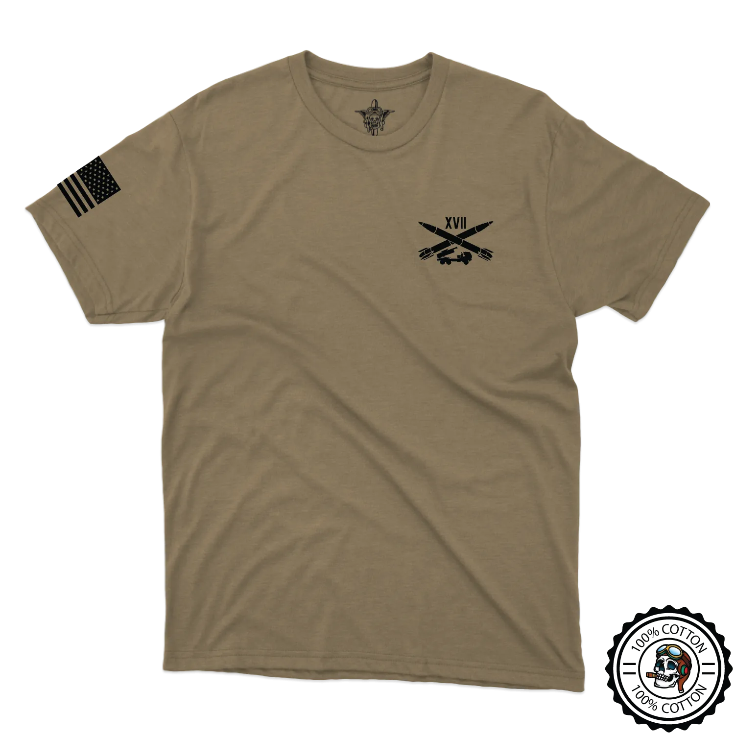 1 PLT, B BTRY, 2-130th FAR "Unclean XVII" Tan 499 T-Shirt