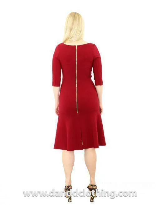 African Red Ladies Dress