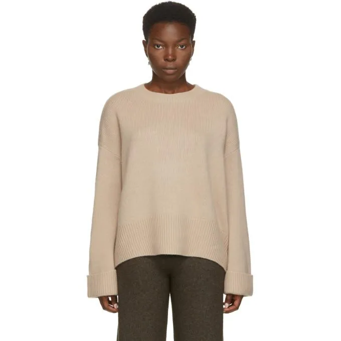 arch4 Beige Cashmere Knightsbridge Crewneck Sweater