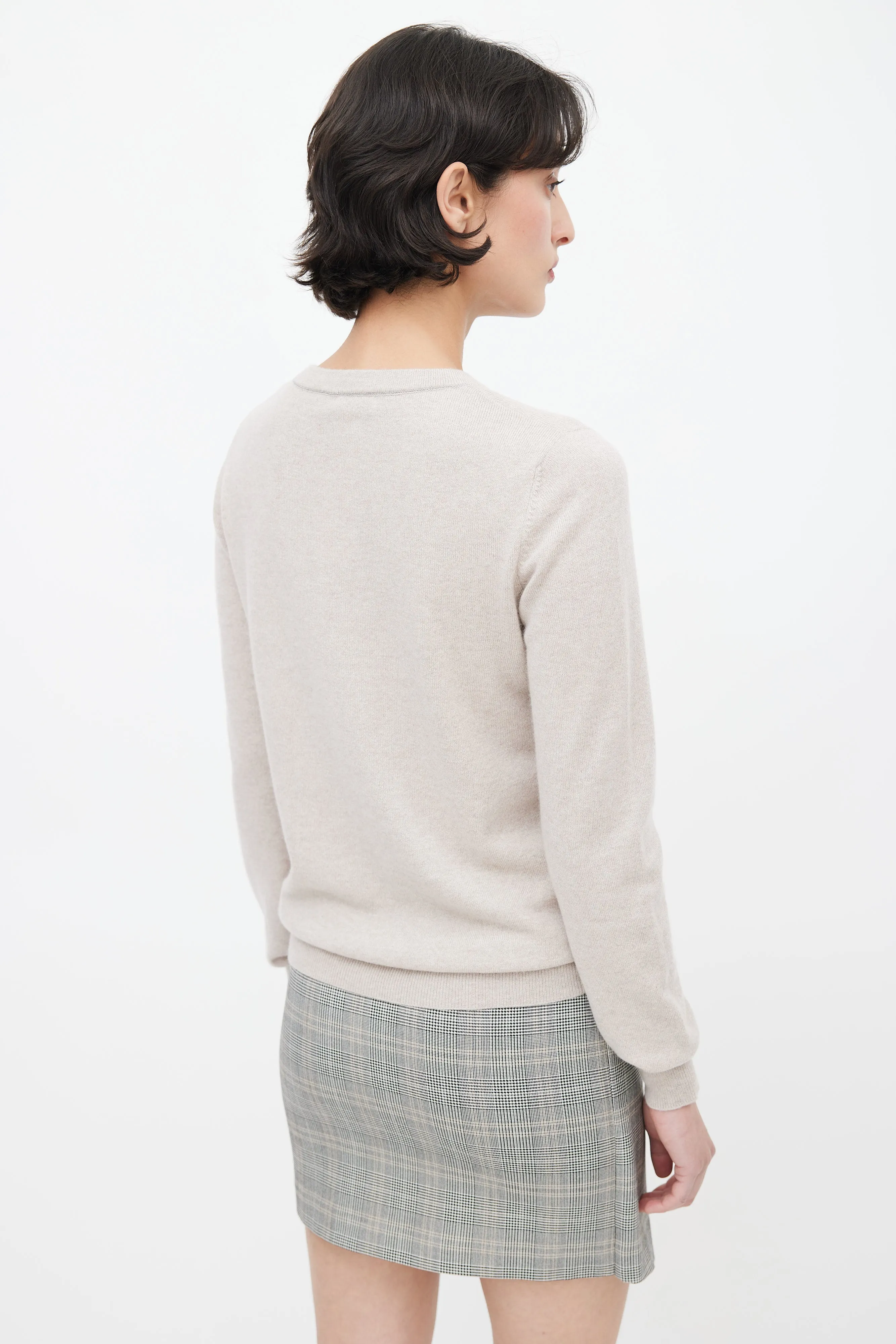 Beige Cashmere Sweater