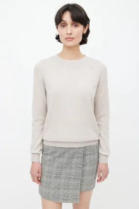 Beige Cashmere Sweater