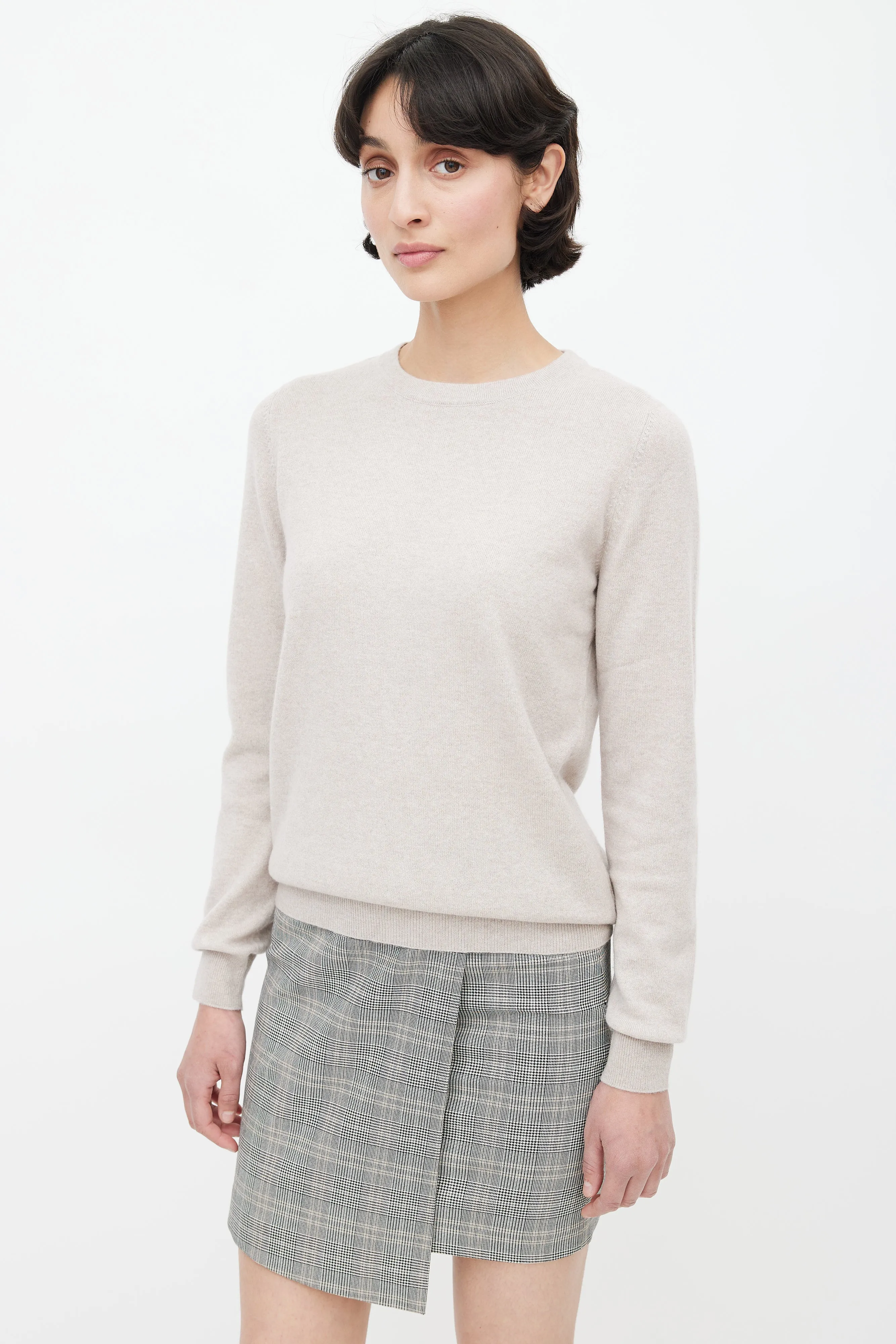Beige Cashmere Sweater
