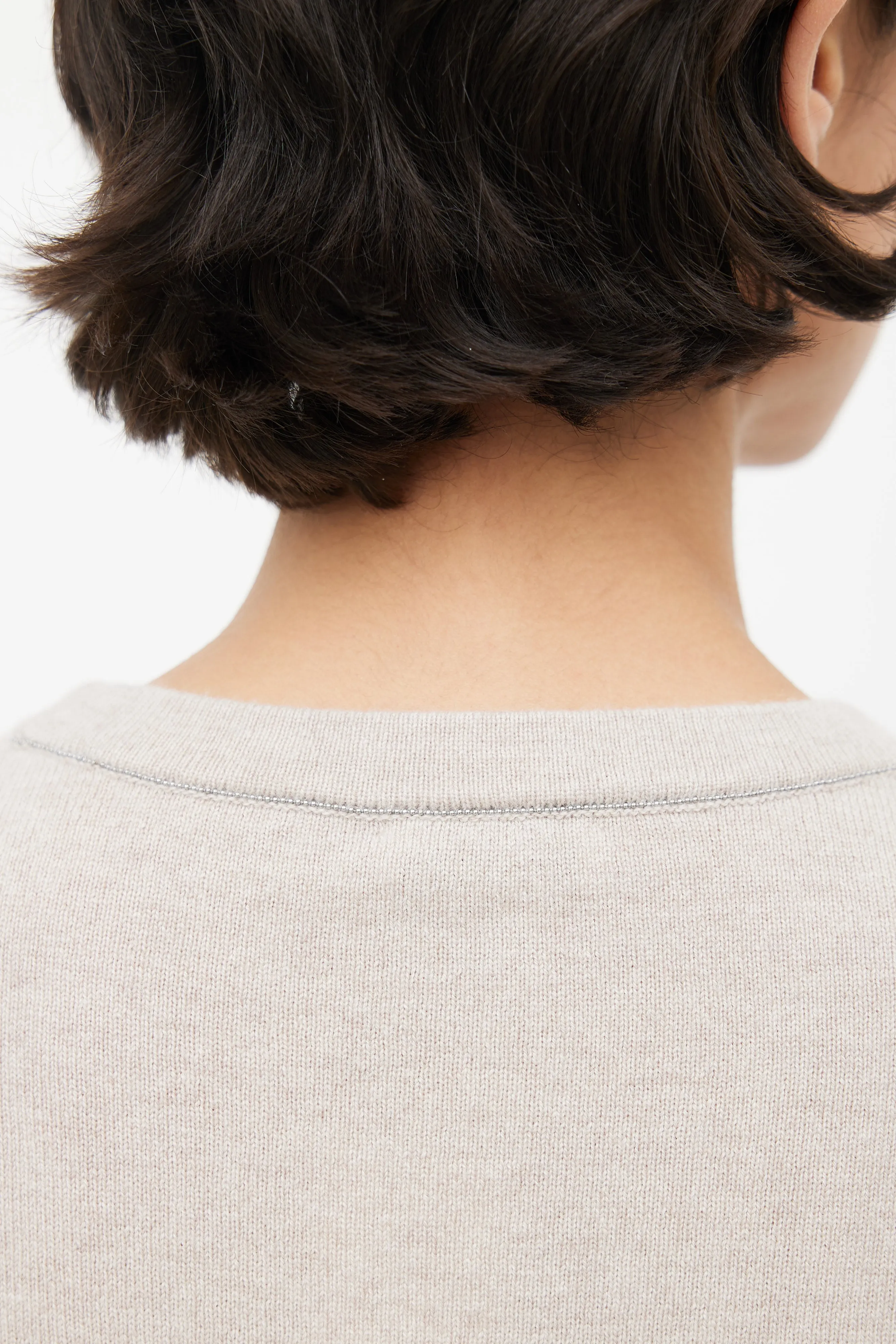 Beige Cashmere Sweater