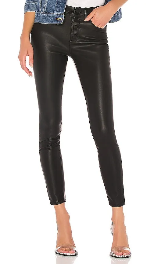 BLANKNYC Faux Leather Daddy Soda Pant in Black