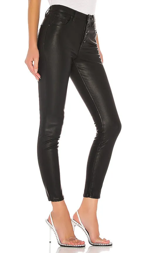 BLANKNYC Faux Leather Daddy Soda Pant in Black