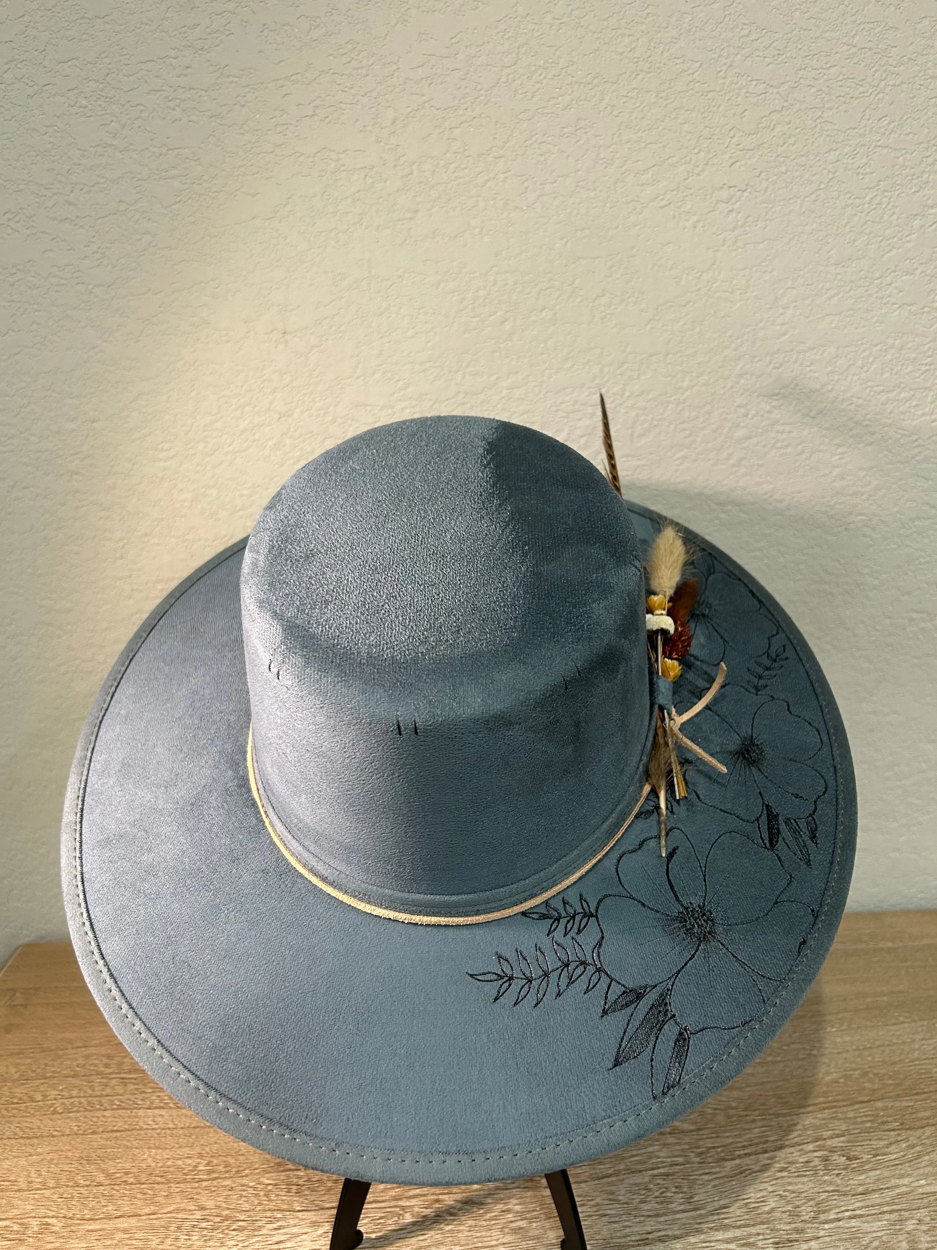 Denim Cordobés flat Brim Hat