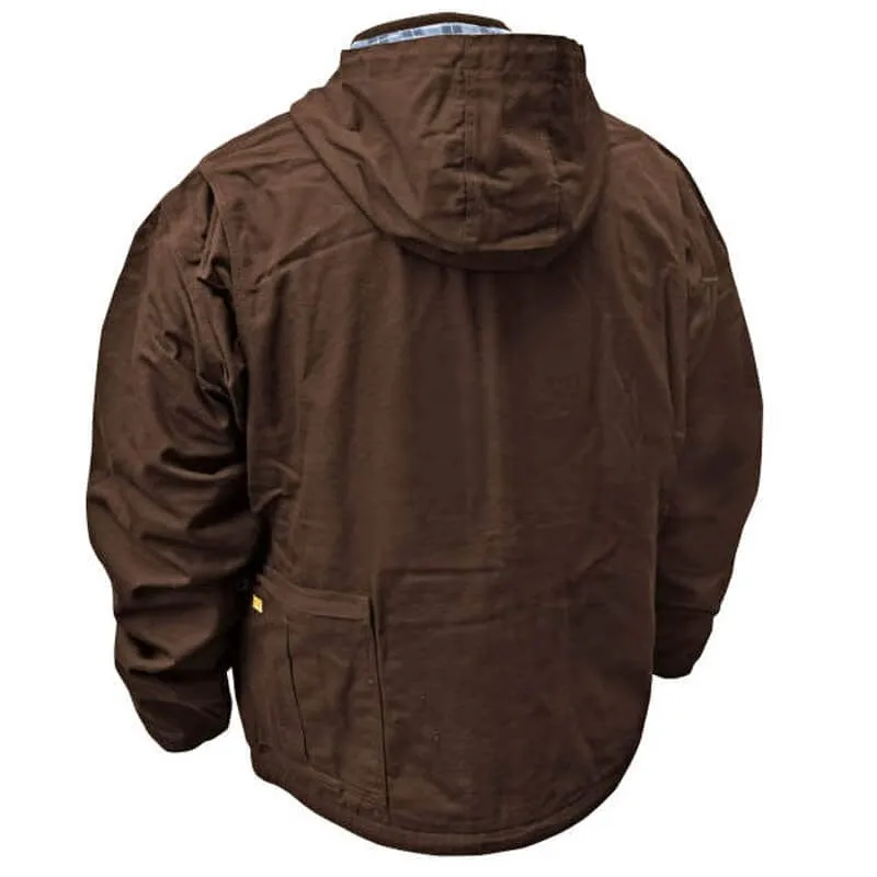 DEWALT Heated Heavy Duty Work Coat Tobacco Without Battery