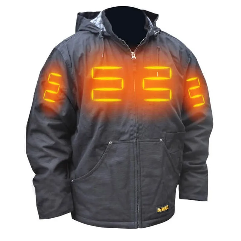 DEWALT Heated Heavy Duty Work Coat Tobacco Without Battery