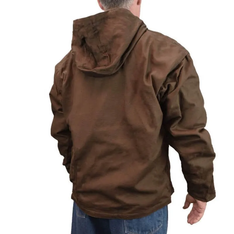 DEWALT Heated Heavy Duty Work Coat Tobacco Without Battery
