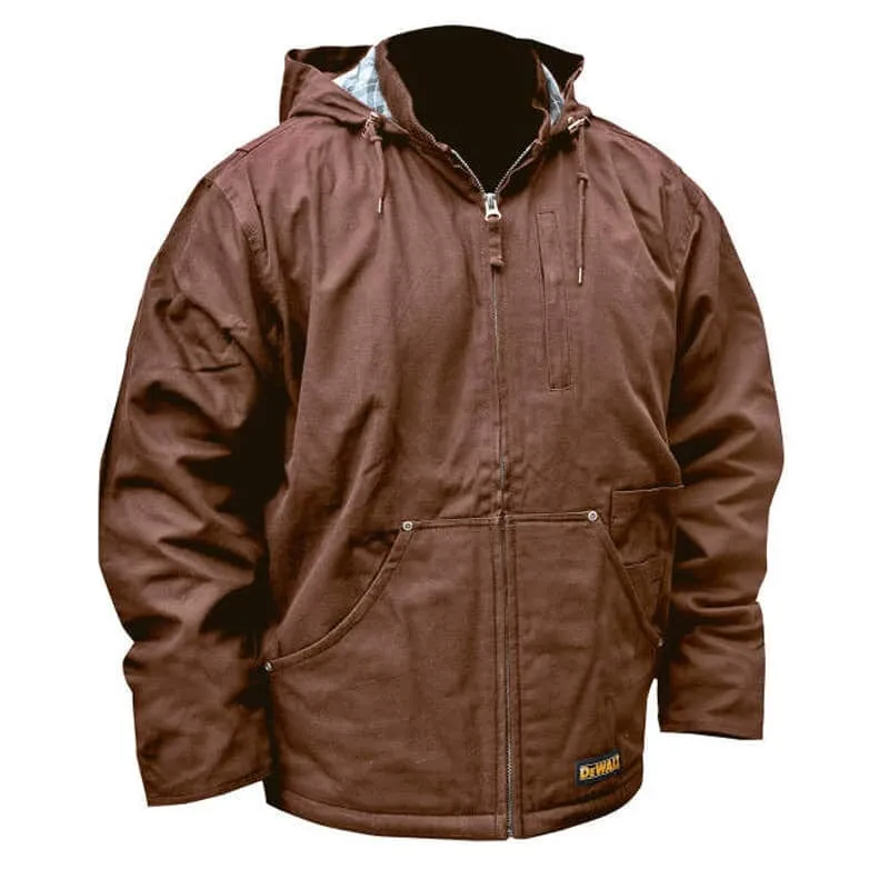 DEWALT Heated Heavy Duty Work Coat Tobacco Without Battery