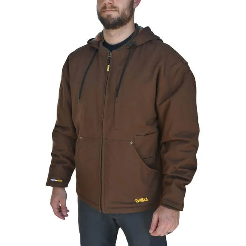 DEWALT Heated Heavy Duty Work Coat Tobacco Without Battery