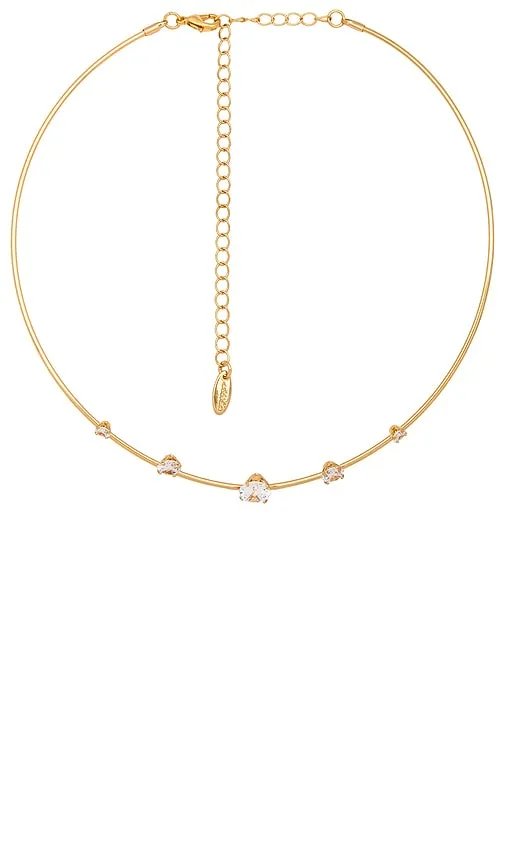 Ettika 5 Star Necklace in Metallic Gold