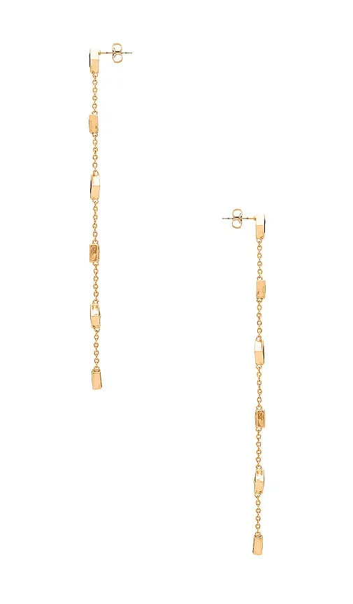 Ettika All in Earring in Metallic Gold