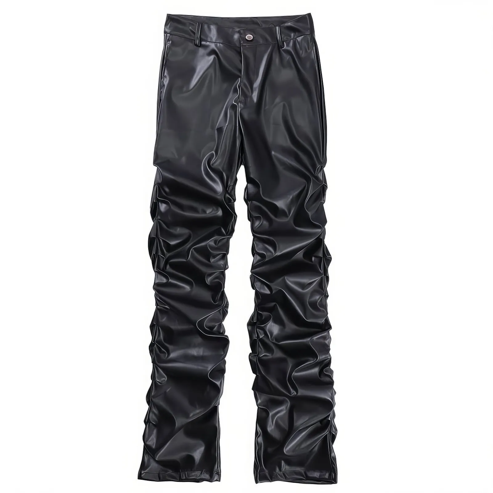 Loose Leather Streetwear Pants