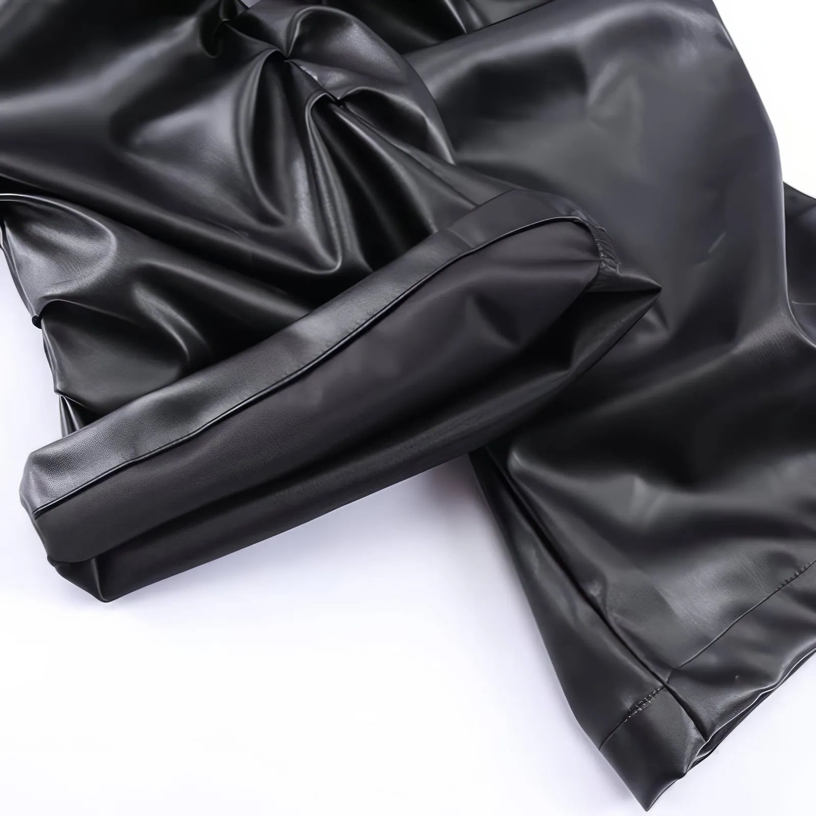 Loose Leather Streetwear Pants