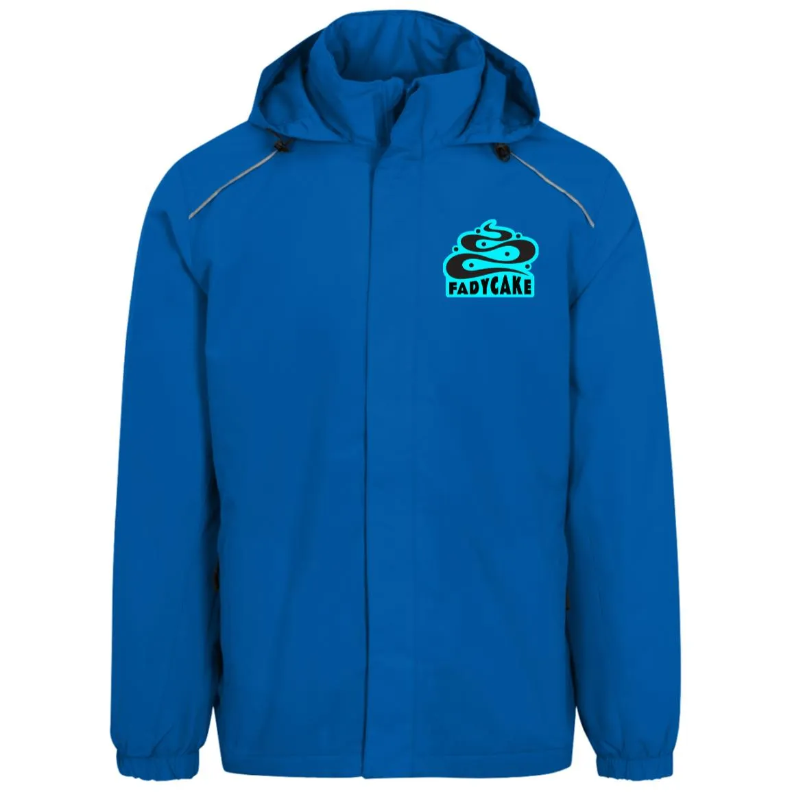 Mens FADYCAKE Weatherproof Fleece Lined Jacket With Hood