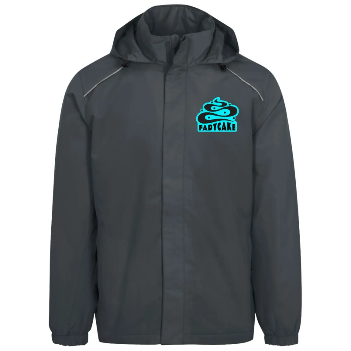 Mens FADYCAKE Weatherproof Fleece Lined Jacket With Hood