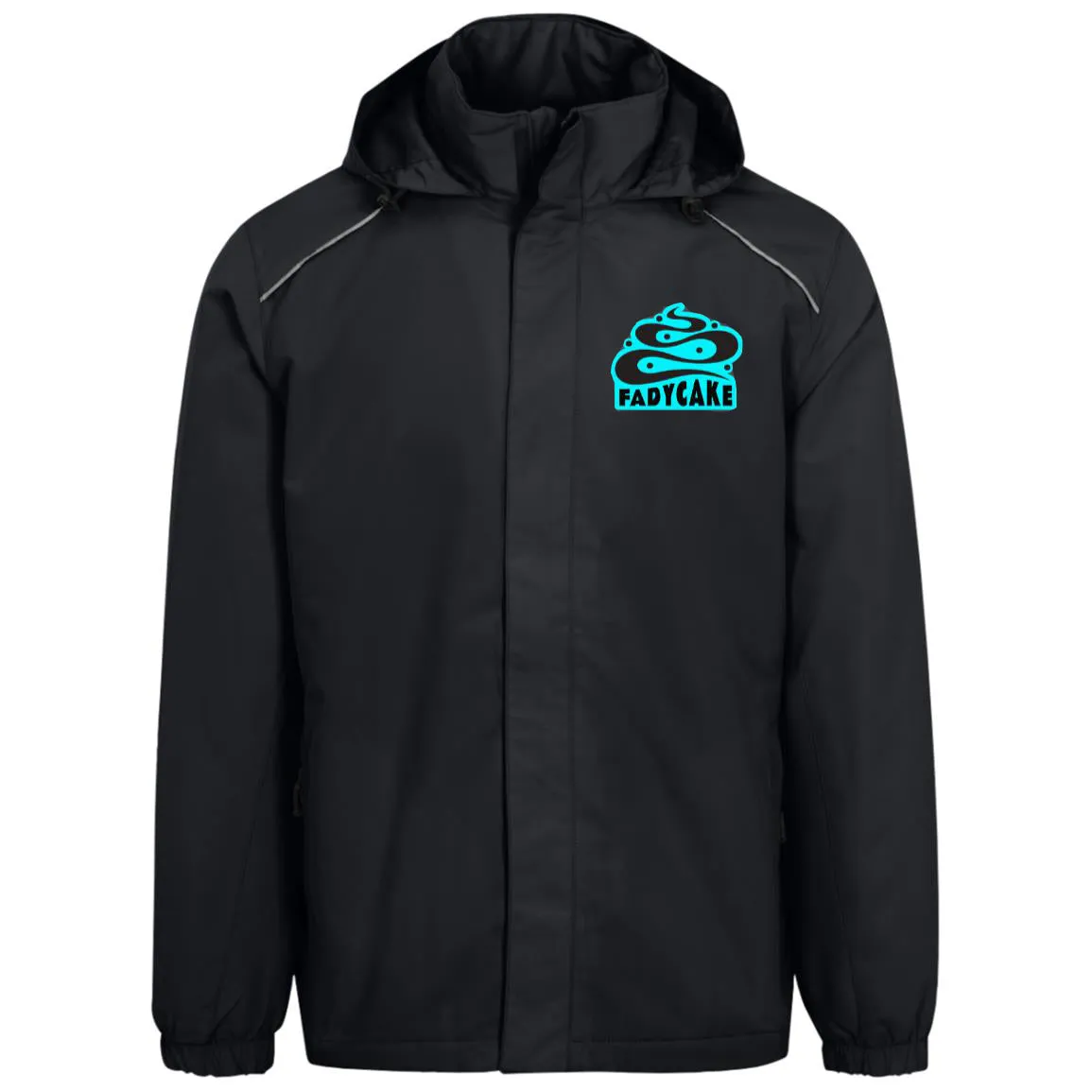 Mens FADYCAKE Weatherproof Fleece Lined Jacket With Hood
