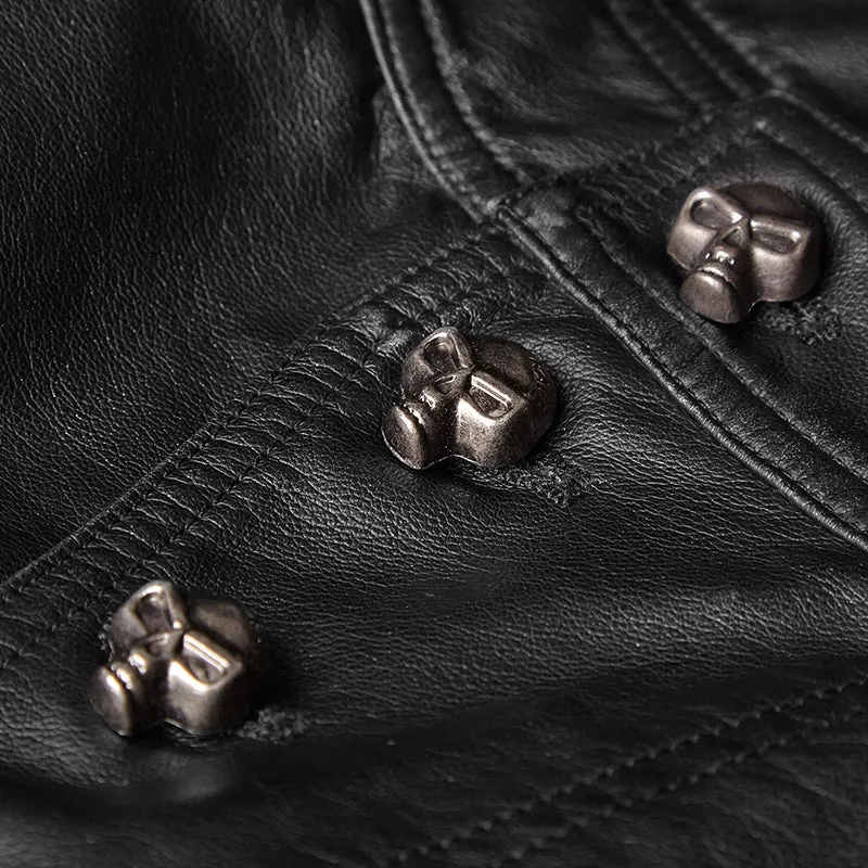 Punk PU Leather Pants