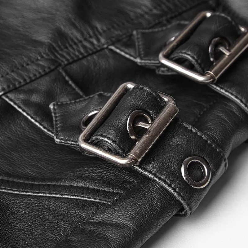 Punk PU Leather Pants