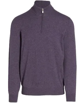 Purple Quarter Zip Sweater