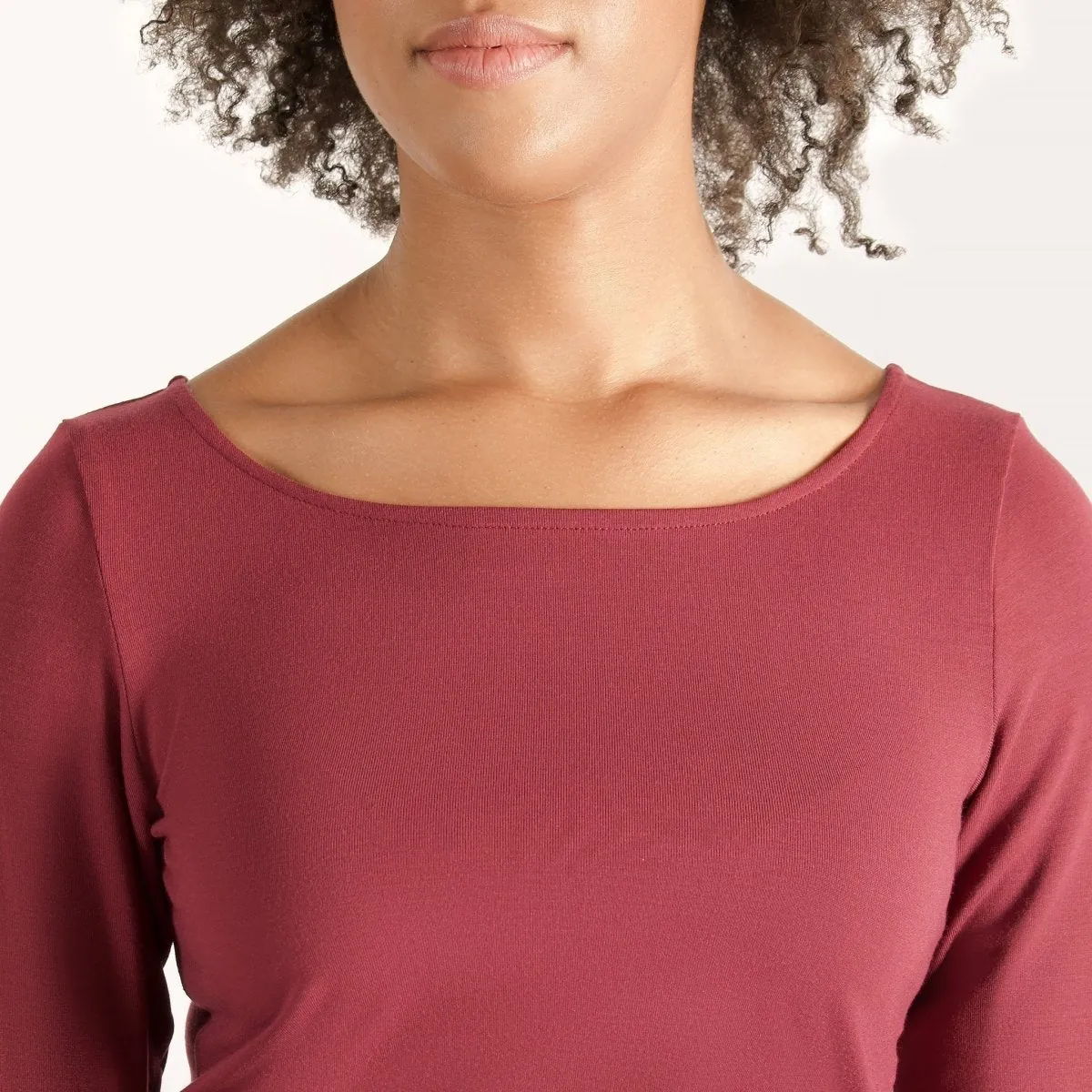 The Effortless Reversible Long Sleeve in Dark Heathered Grey