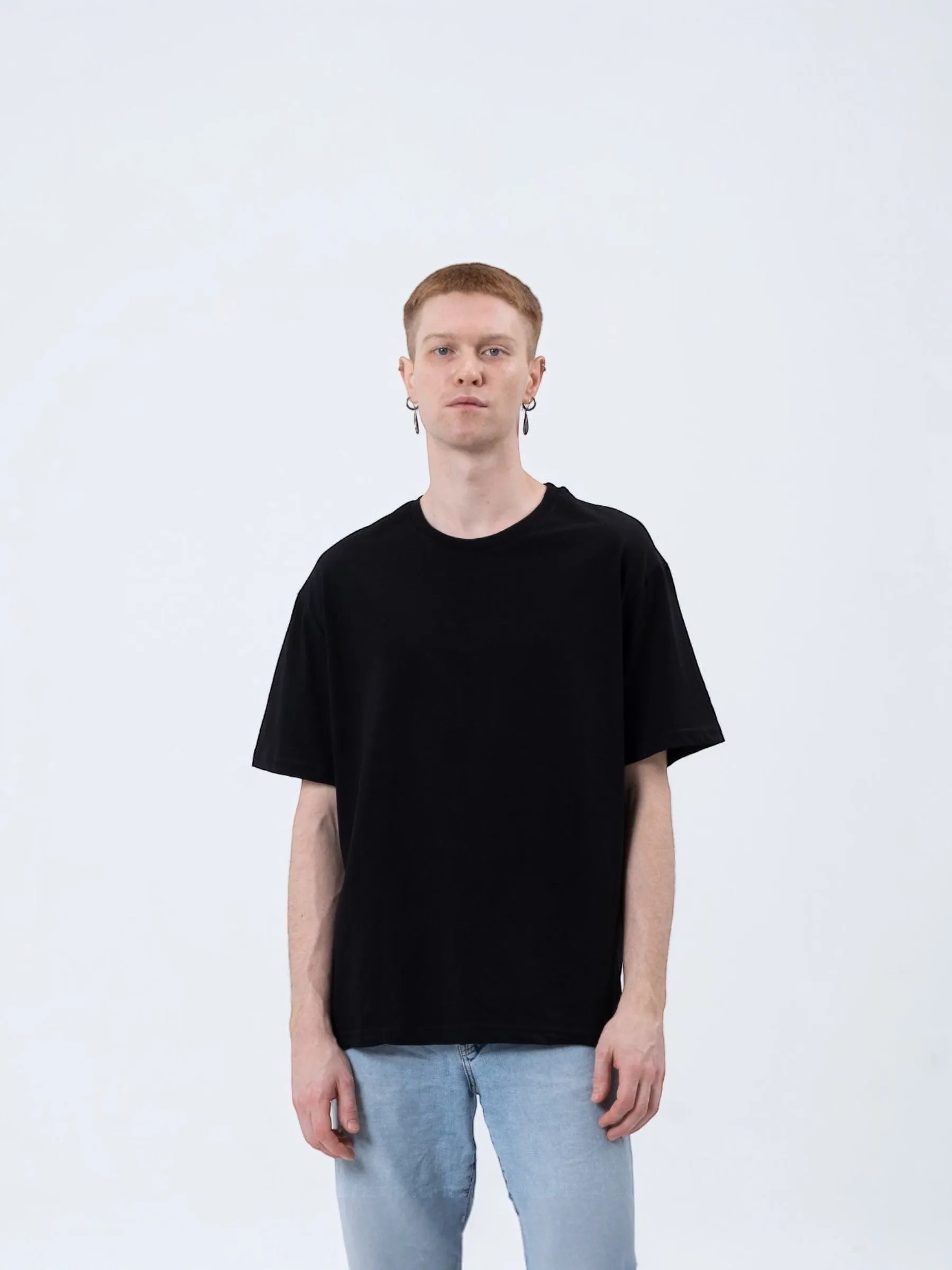 Two Bucks basic oversized t-shirt i sort